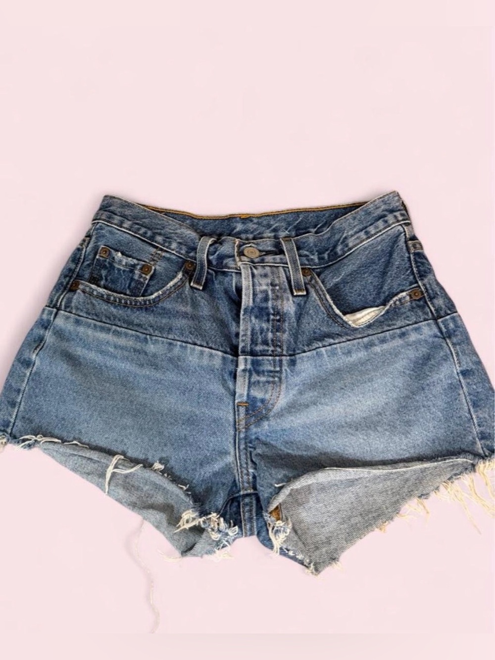 Levi mixed denim cut off